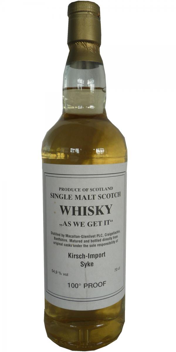 Macallan 1988 KI  As we get it - 100° Proof