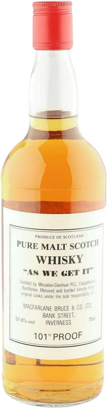 Macallan As we get it McfB  Pure Malt Scotch Whisky