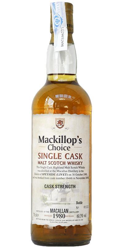 Macallan 1980 McC  Single Cask - Cask Strength