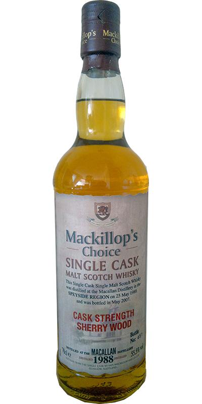Macallan 1988 McC  Single Cask - Cask Strength