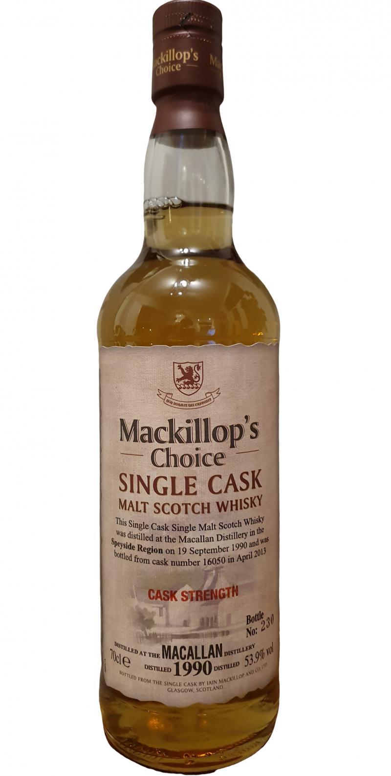 Macallan 1990 McC  Single Cask