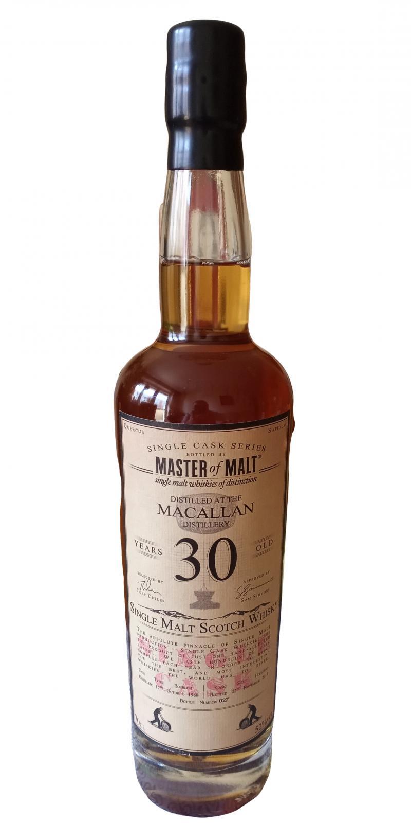 Macallan 1988 MoM  Single Cask Series