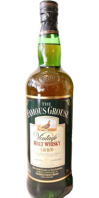 The Famous Grouse 1992  Vintage Malt Whisky