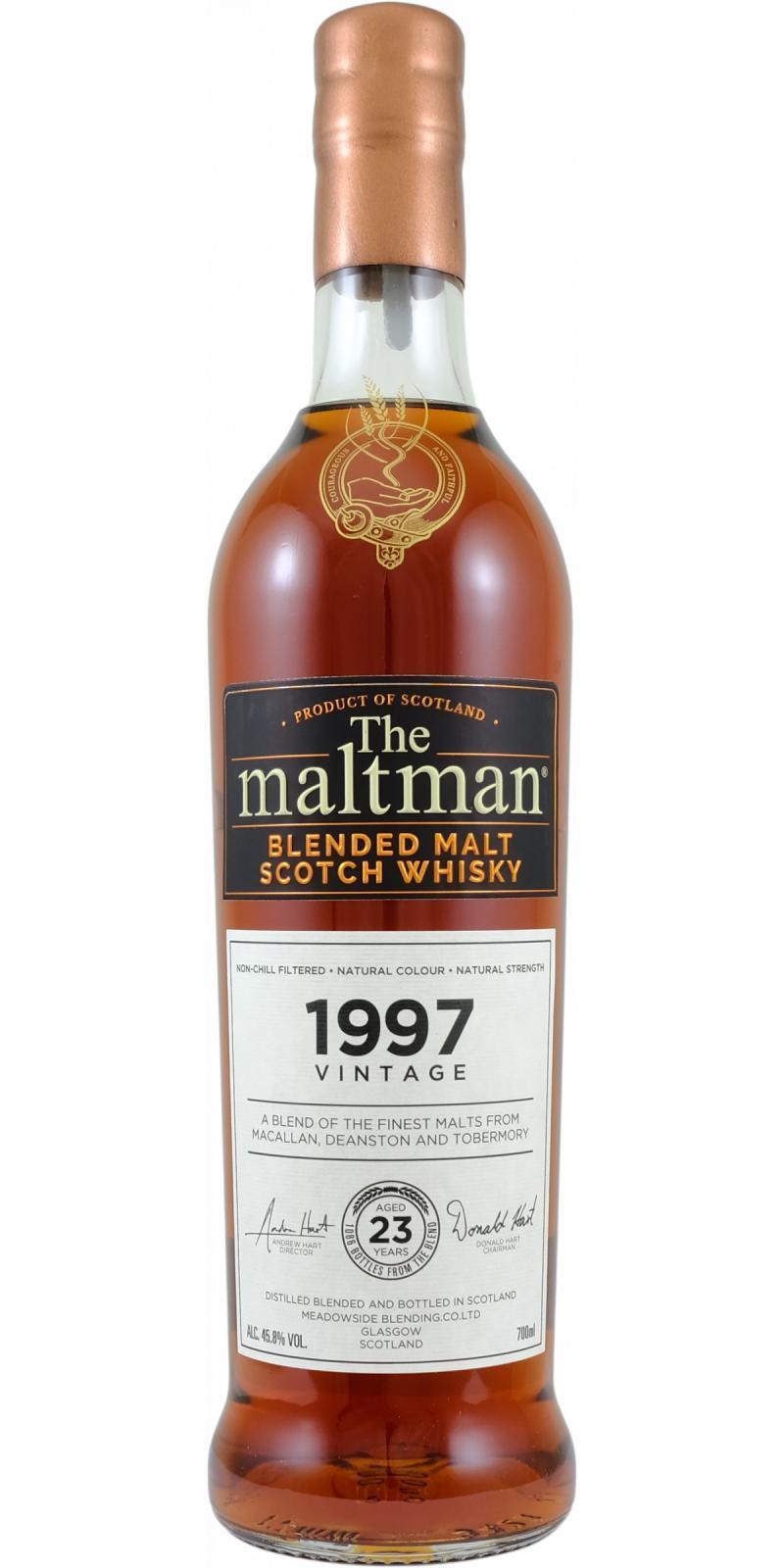 Blended Malt Scotch Whisky 1997 MBl  The Maltman