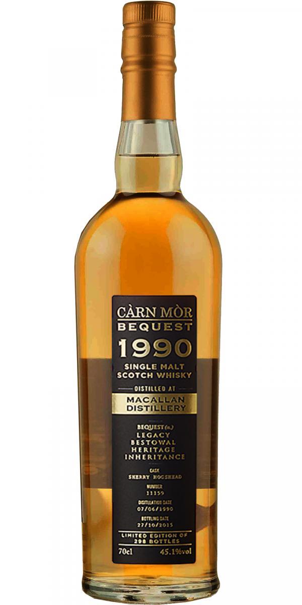 Macallan 1990 MMcK  Càrn Mòr - Bequest