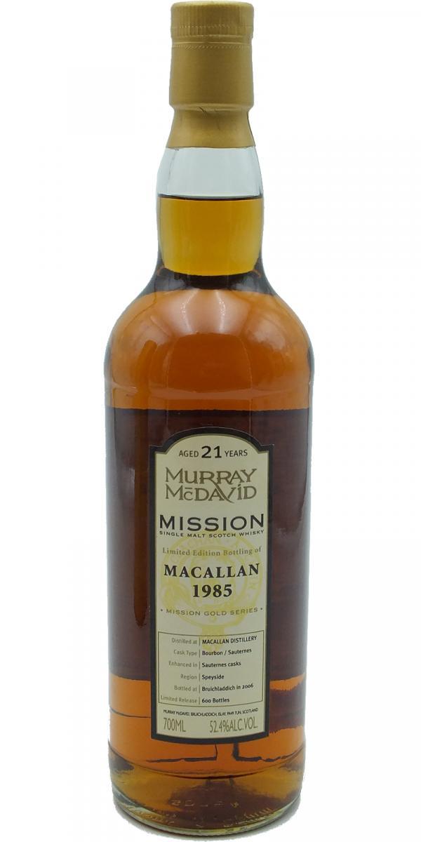 Macallan 1985 MM  Mission Gold
