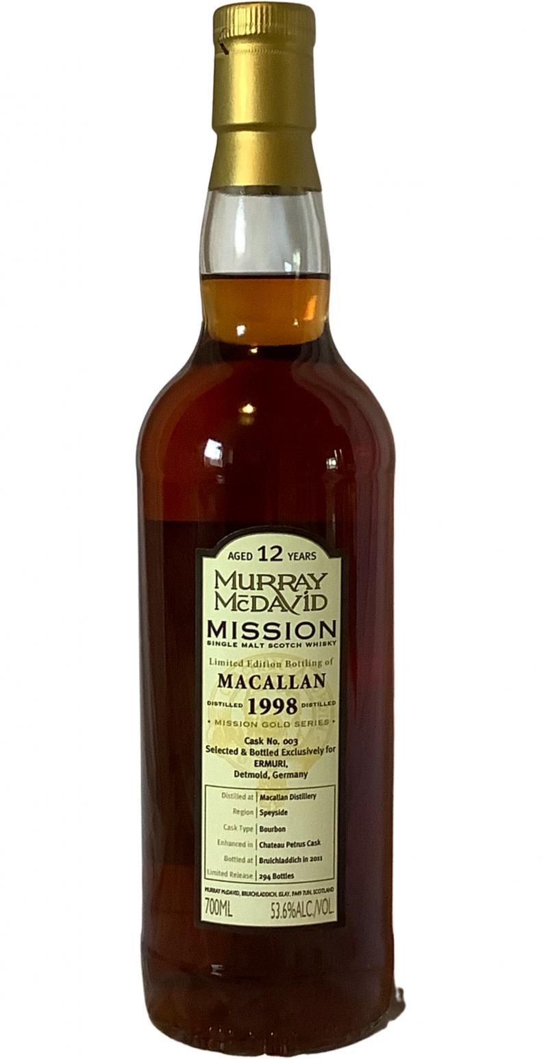 Macallan 1998 MM  Mission Gold