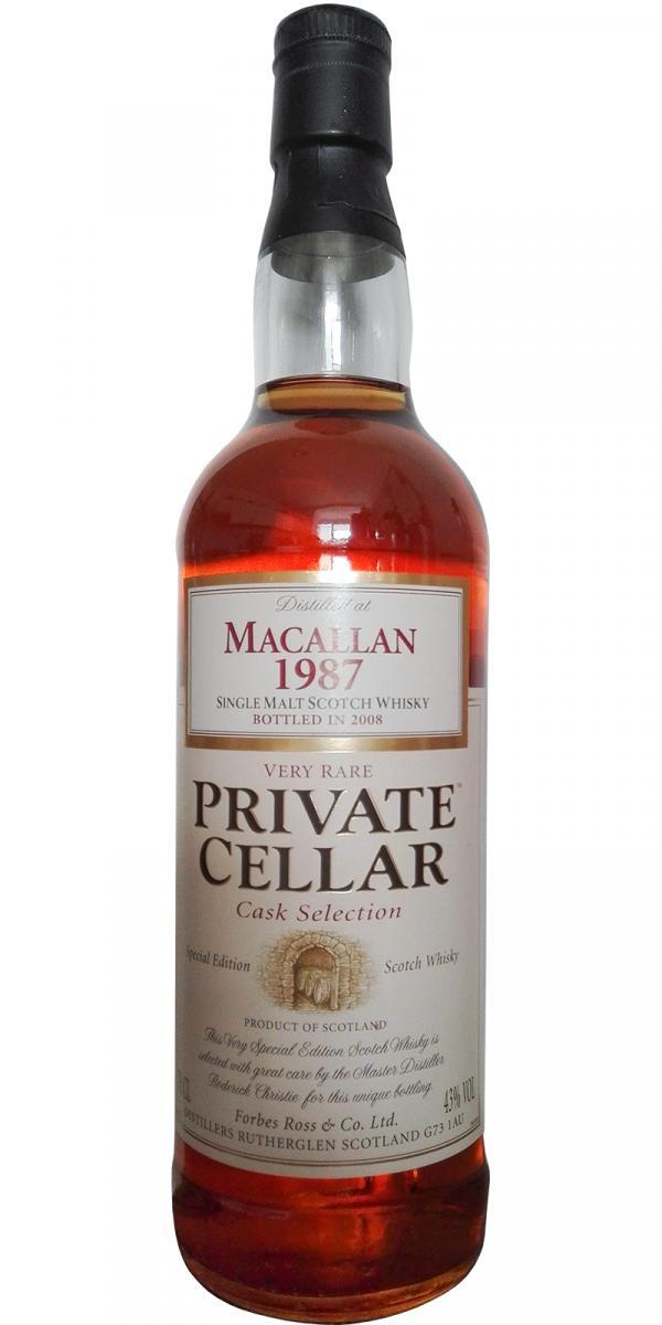 Macallan 1987 PC  Cask Selection
