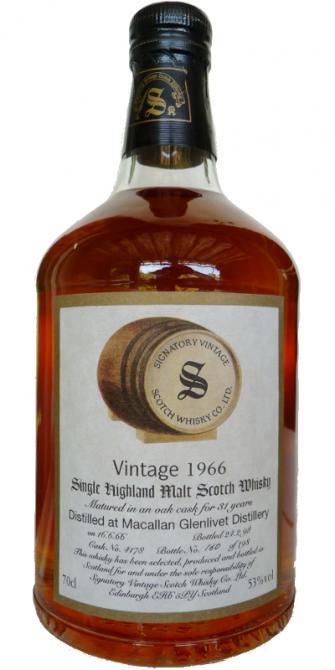Macallan 1966 SV  Vintage Collection - Dumpy
