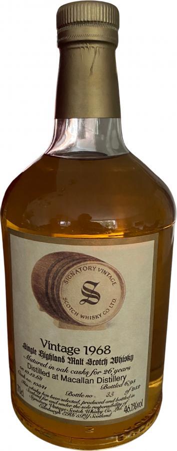 Macallan 1968 SV  Vintage Collection - Dumpy
