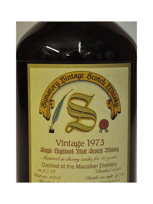 Macallan 1973 SV  Vintage Collection - Dumpy