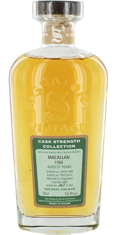 Macallan 1988 SV  Cask Strength Collection
