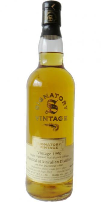 Macallan 1990 SV  Vintage Collection