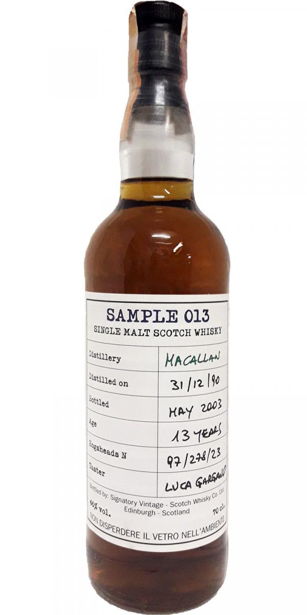 Macallan 1990 SV  Sample 013
