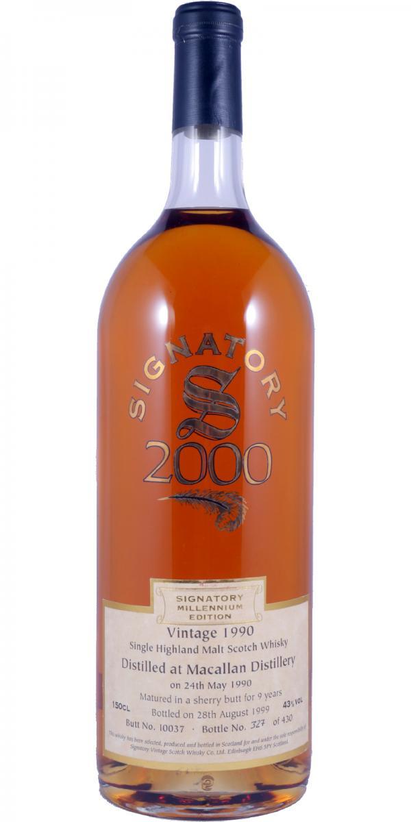 Macallan 1990 SV  Millennium Edition