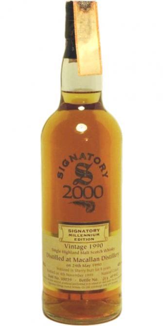 Macallan 1990 SV  Millennium Edition
