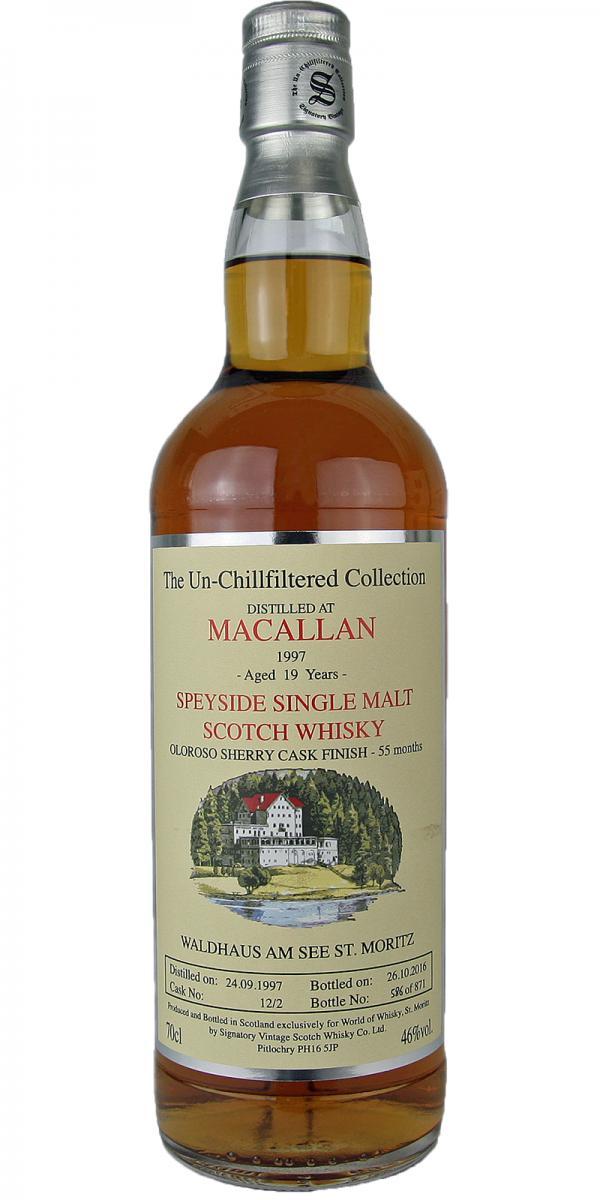 Macallan 1997 SV  The Un-Chillfiltered Collection