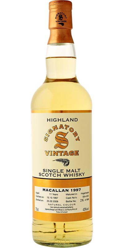 Macallan 1997 SV  Vintage Collection