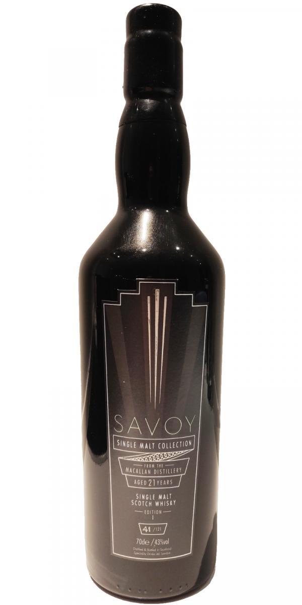 Macallan 21-year-old SMS  The Savoy Collection - Edition I