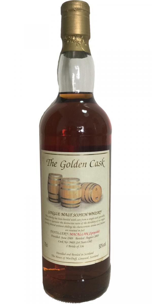 Macallan 1989 HMcD  The Golden Cask