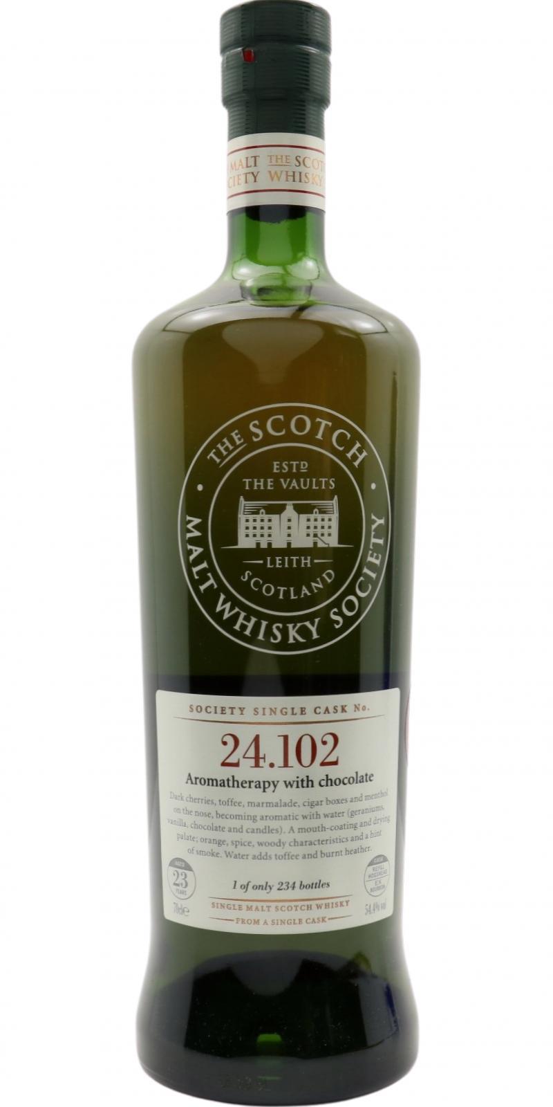 Macallan 1985 SMWS 24.102  Aromatherapy with chocolate