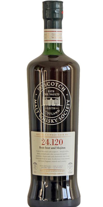 Macallan 1990 SMWS 24.120  Root beer and Mojitos