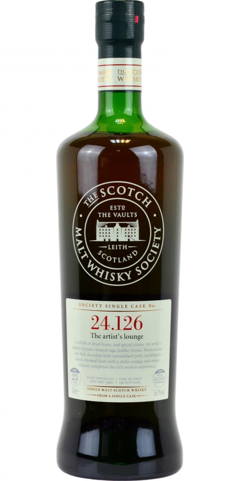 Macallan 1990 SMWS 24.126  The artist's lounge