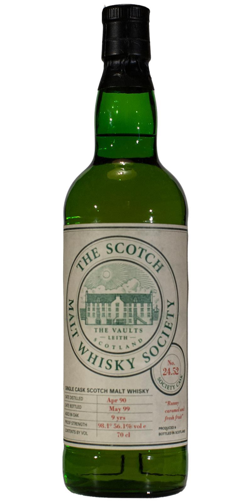 Macallan 1990 SMWS 24.52  Runny caramel and fresh fruit