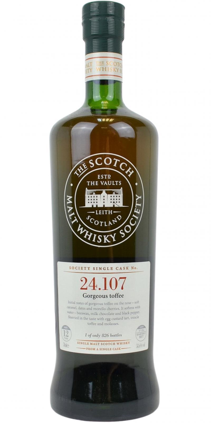 Macallan 1996 SMWS 24.107  Gorgeous toffee