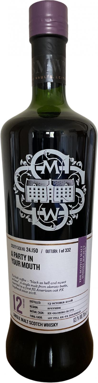 Macallan 2008 SMWS 24.150  A party in your mouth