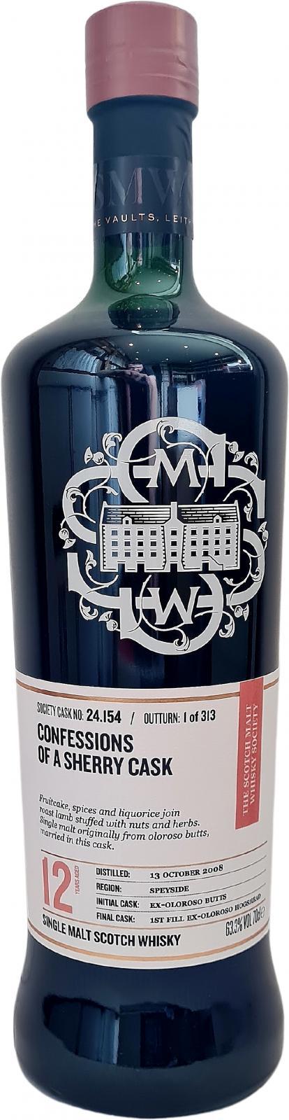 Macallan 2008 SMWS 24.154  Confessions of a sherry cask