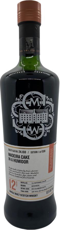 Macallan 2008 SMWS 24.160  Madeira cake in a humidor