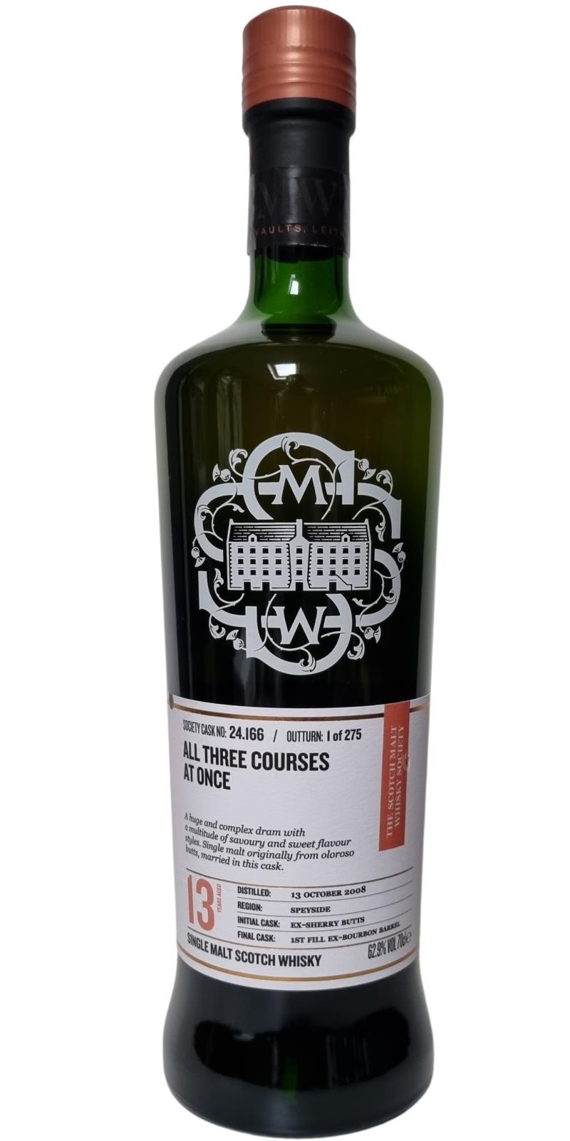 Macallan 2008 SMWS 24.166  All three courses at once