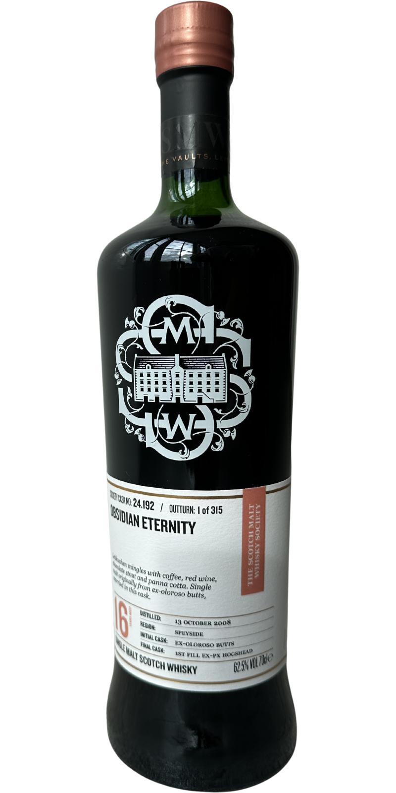 Macallan 2008 SMWS 24.192  Obsidian  eternity