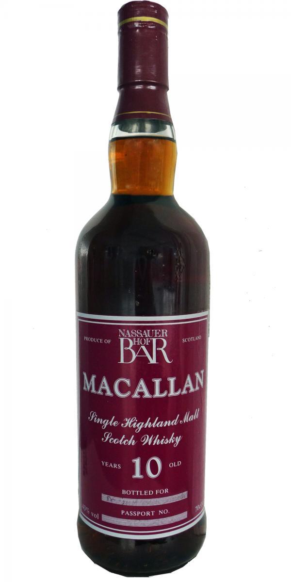 Macallan 10-year-old UD  Nassauer Hof Bar