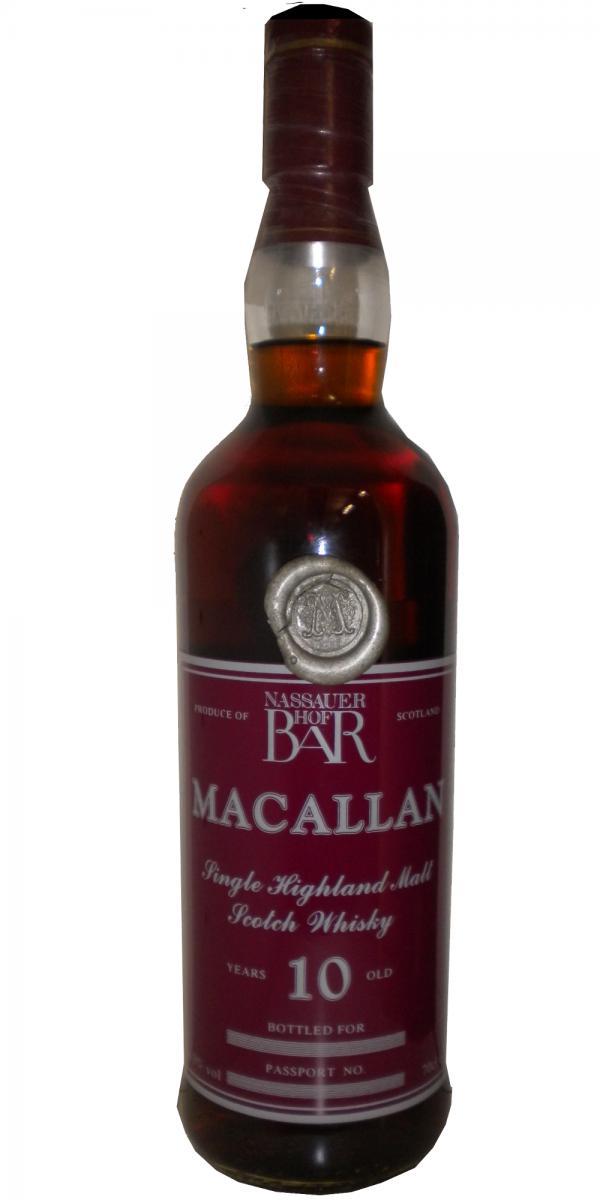 Macallan 10-year-old UD  Nassauer Hof Bar