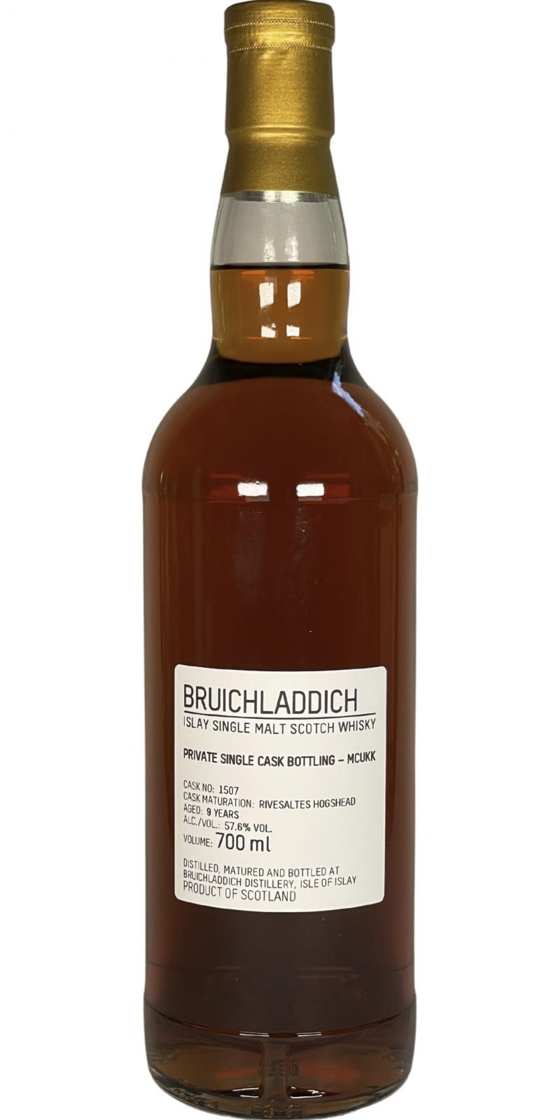 Bruichladdich 09-year-old Private Single Cask Bottling - MCUKK