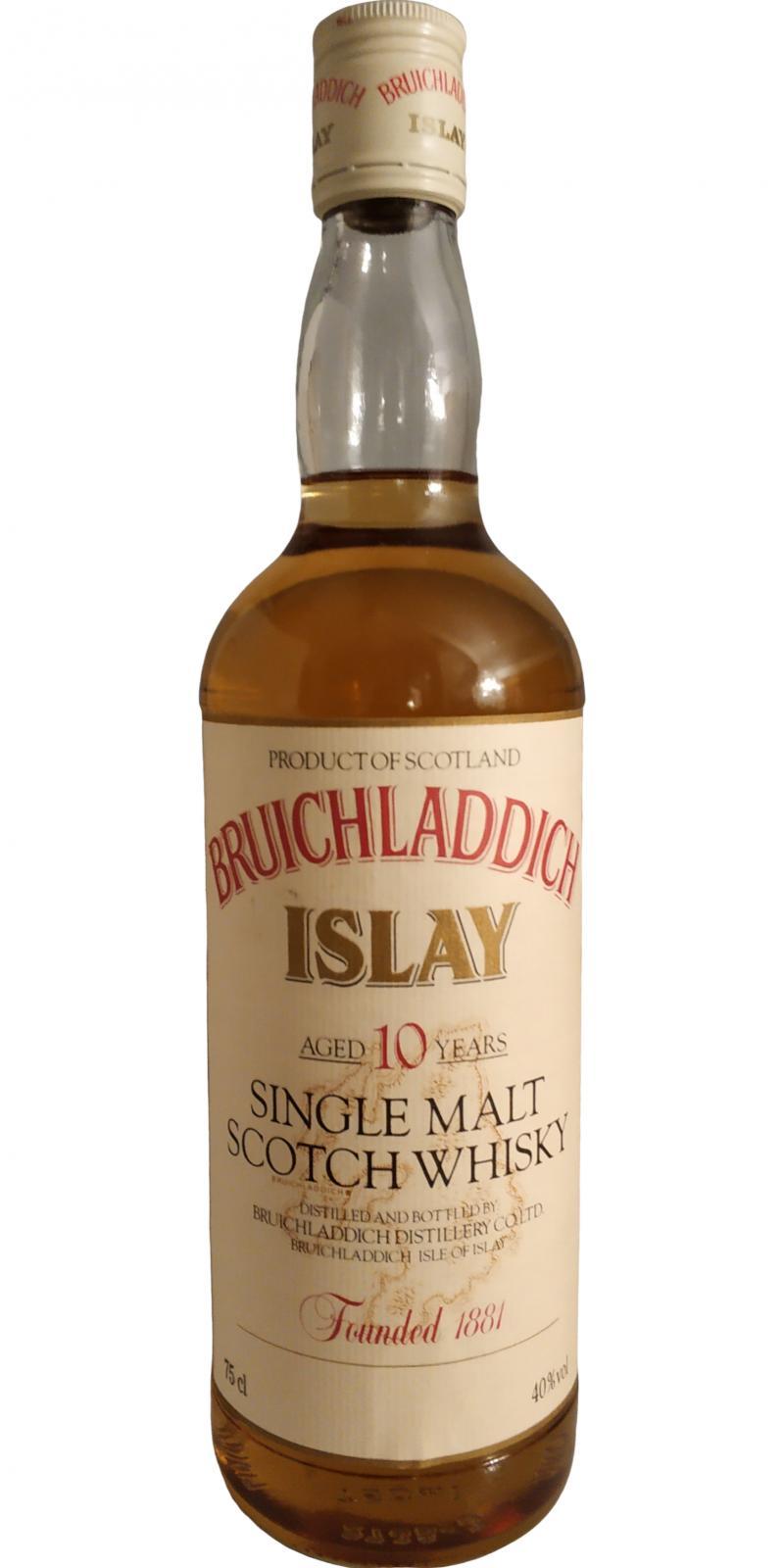 Bruichladdich 10-year-old Single Malt Scotch Whisky