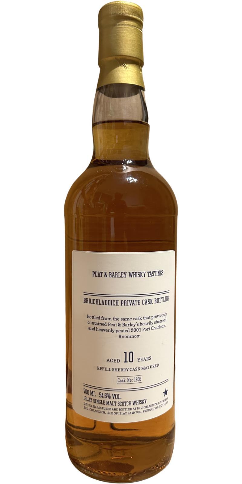 Bruichladdich 10-year-old Private Cask Bottling