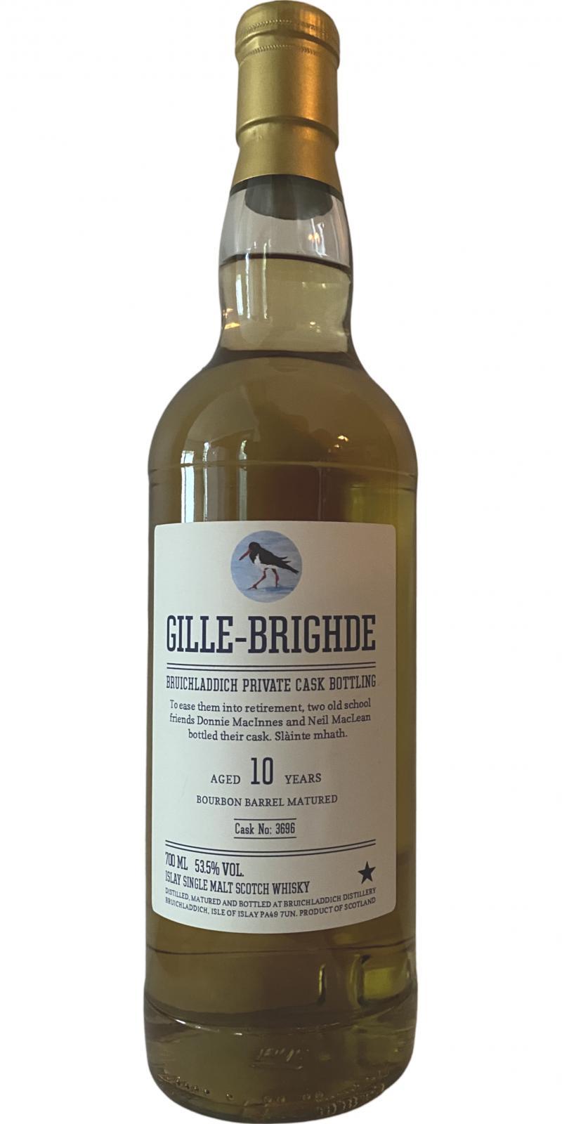 Bruichladdich 10-year-old Gille-Brìghde