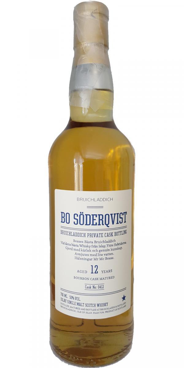 Bruichladdich 12-year-old Bo Söderqvist - Private Cask Bottling