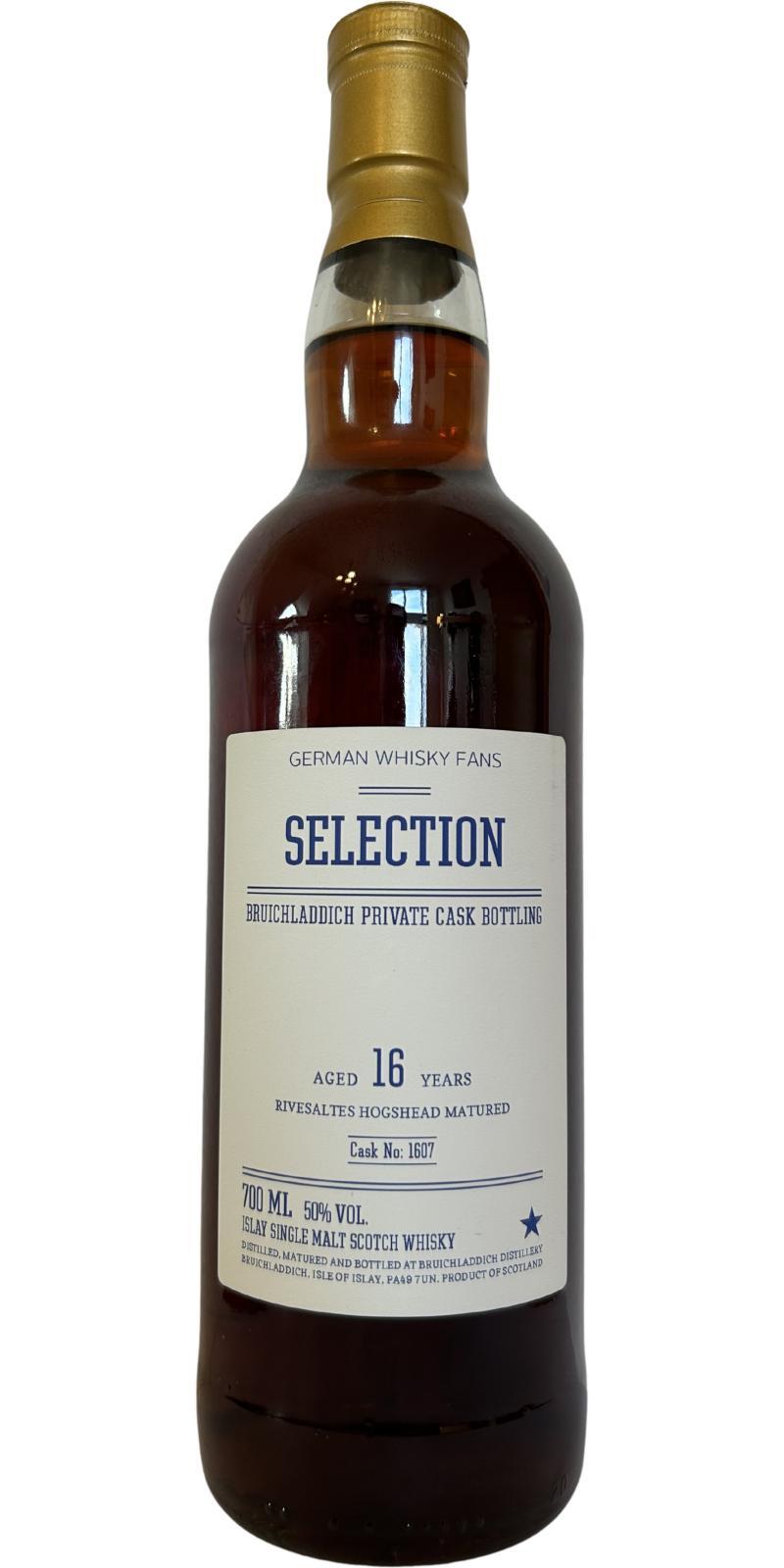 Bruichladdich 16-year-old Private Cask Bottling