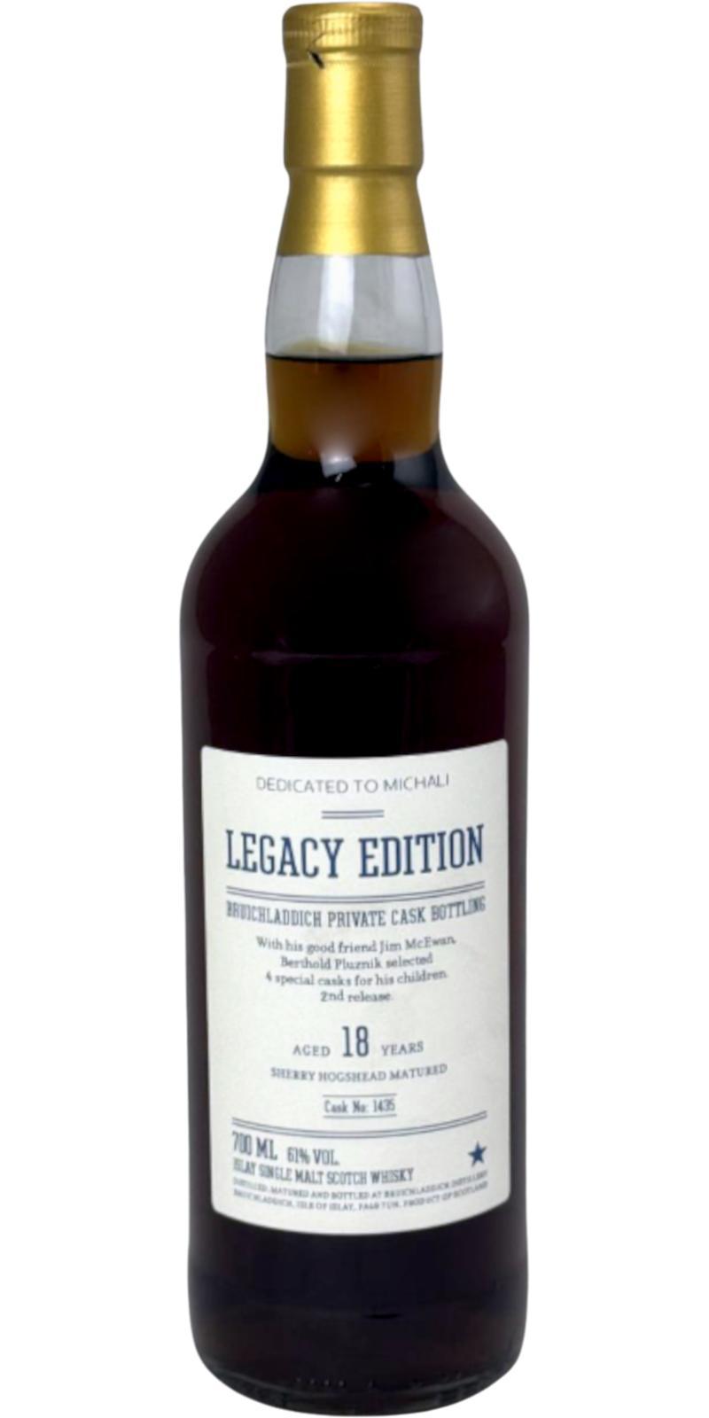 Bruichladdich 18-year-old Legacy Edition Serie #2 (Private Cask Bottling)