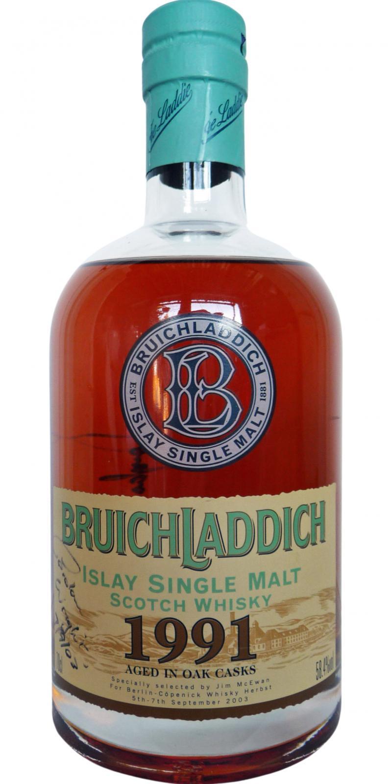 Bruichladdich 1991 for Koepenick 2003