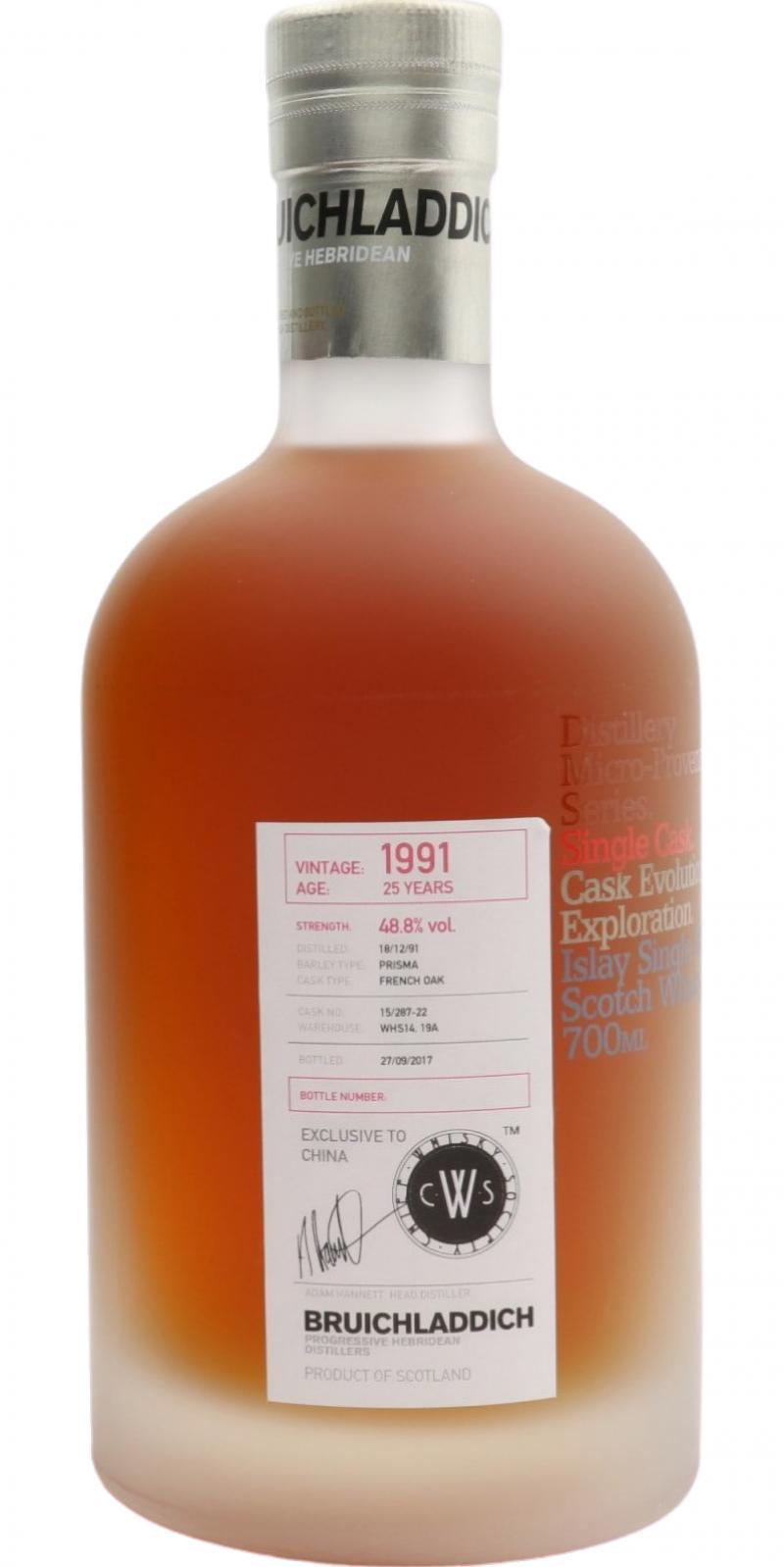 Bruichladdich 1991 Micro Provenance Series