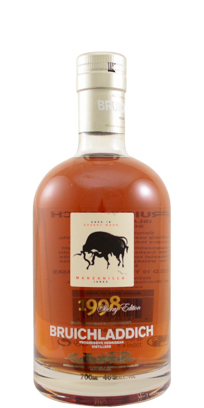 Bruichladdich 1998 Manzanilla