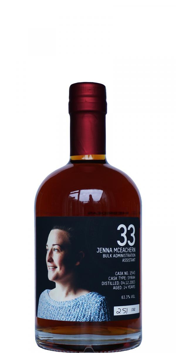 Bruichladdich 2003 Laddie Crew Valinch 33 - Jenna McEachern