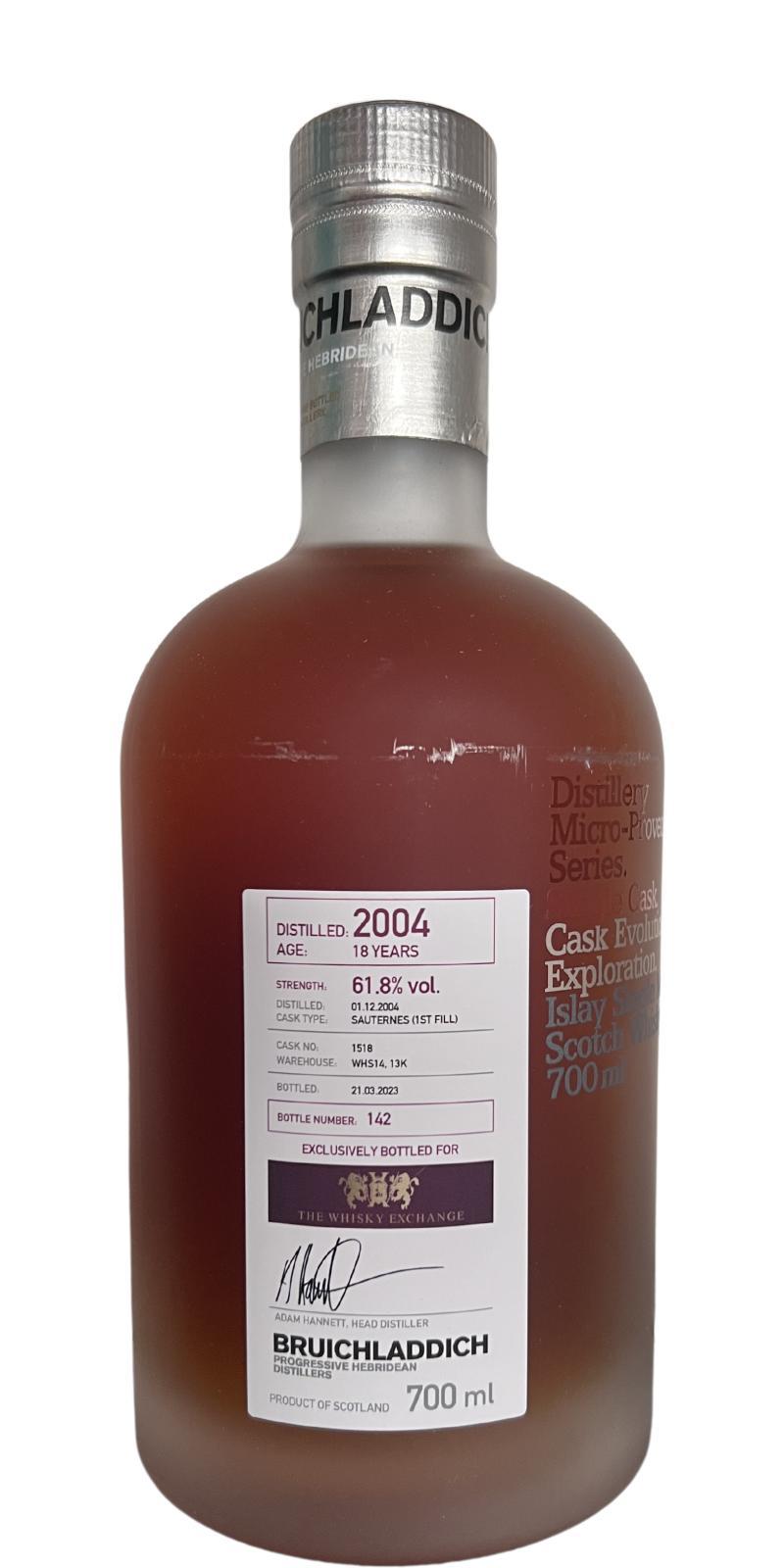 Bruichladdich 2004 Micro-Provenance Series