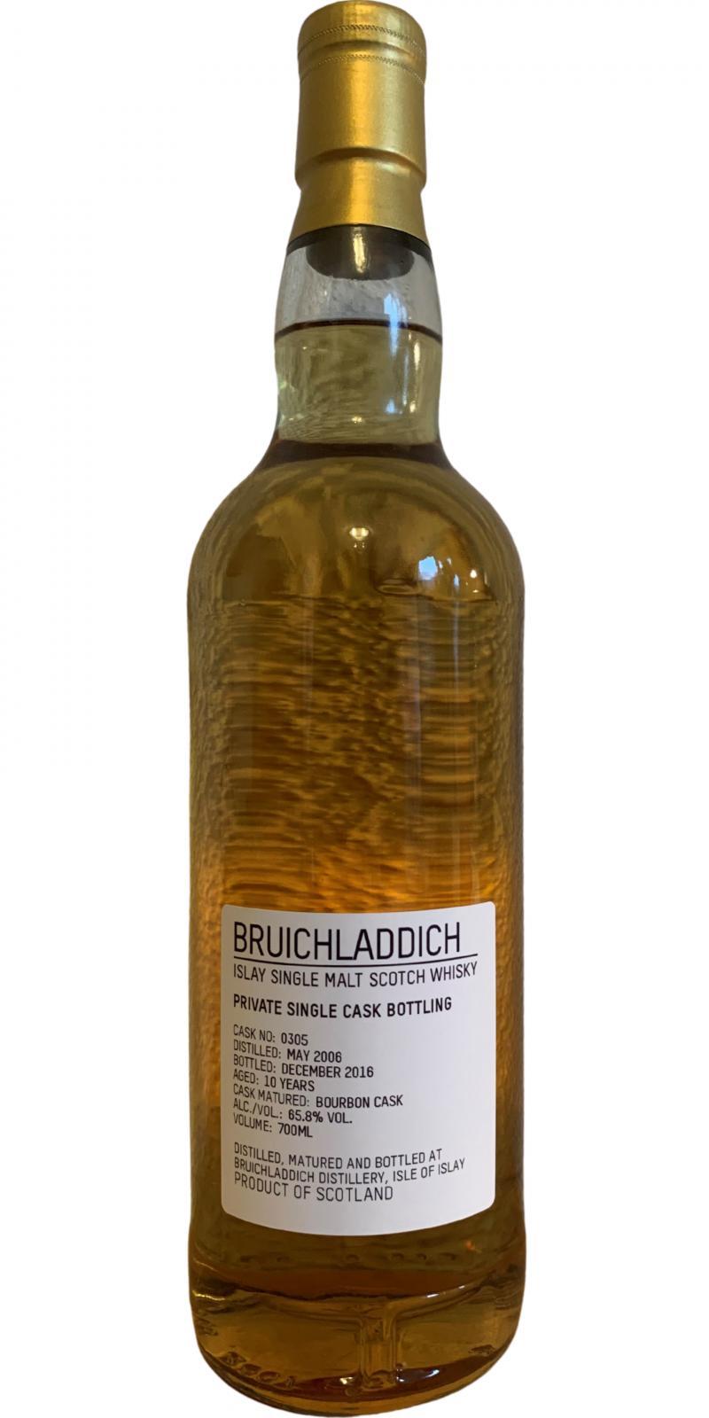 Bruichladdich 2006 Private Cask Bottling