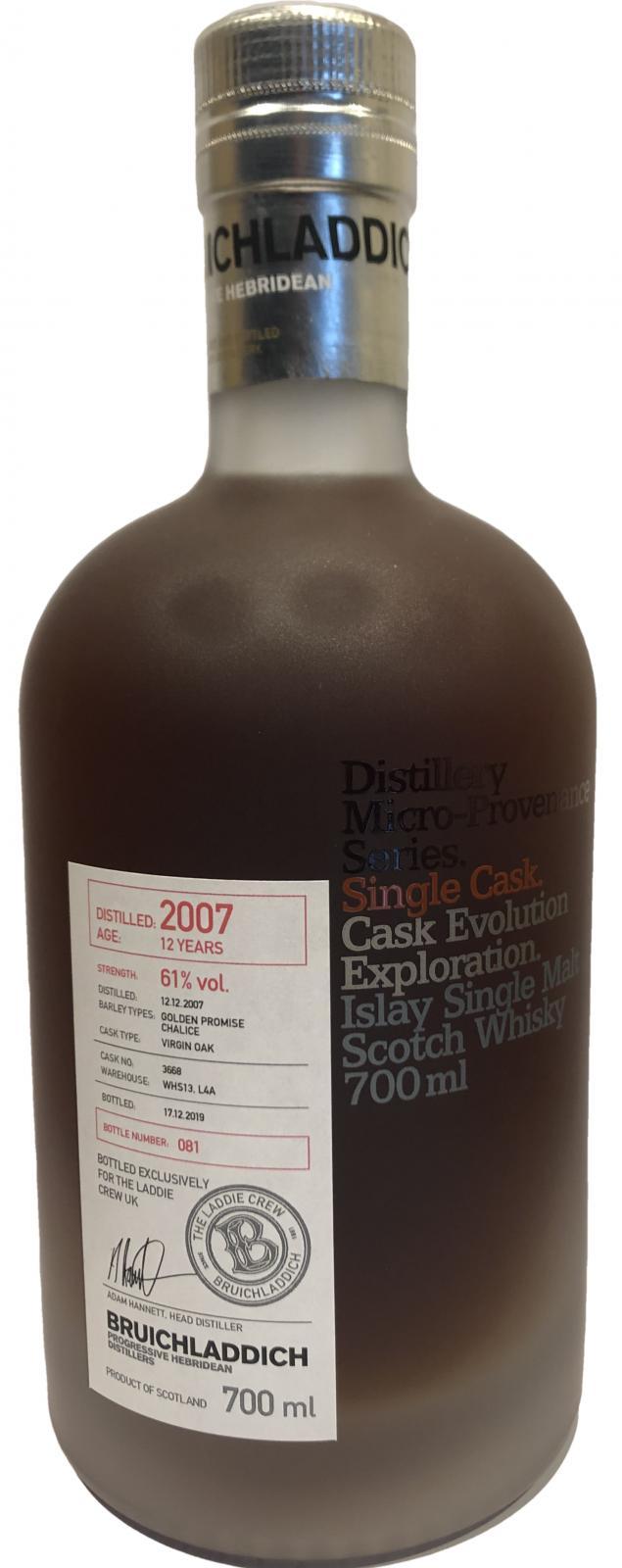 Bruichladdich 2007 Micro-Provenance Series